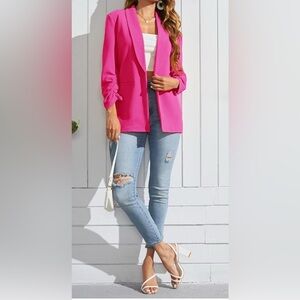 Dakota Blue Vibrant Pink Blazer Size M